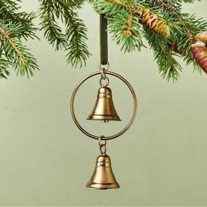 Hearth & Hand Magnolia Brass Bell Ring Christmas Tree Ornament - 2024